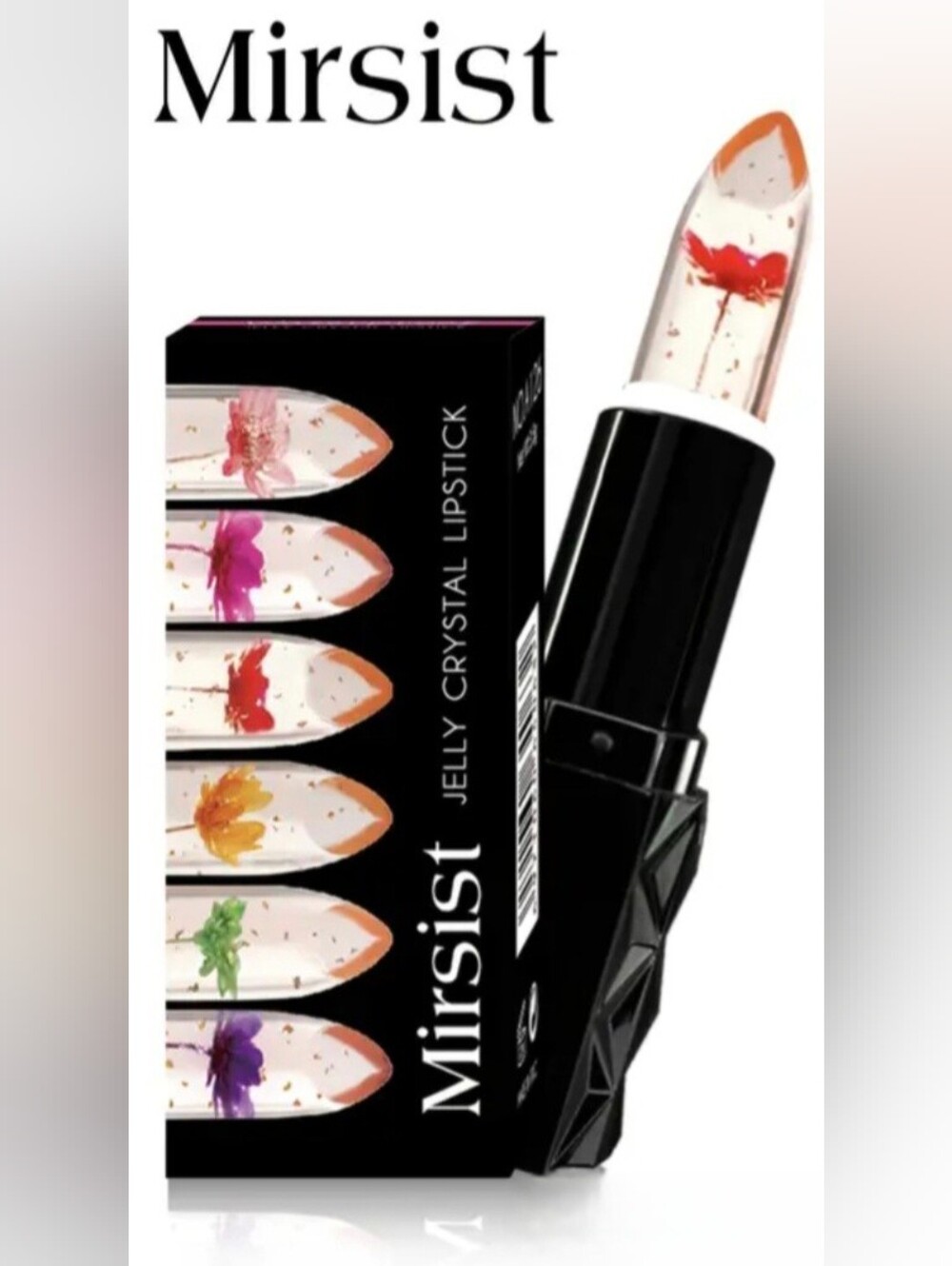 Set of [6] Clear Flower Color Changing Lipstick